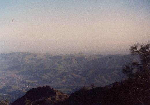 a view from mt. daiblo summit